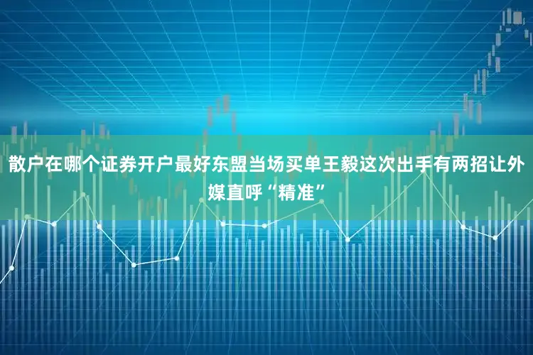 散户在哪个证券开户最好东盟当场买单王毅这次出手有两招让外媒直呼“精准”